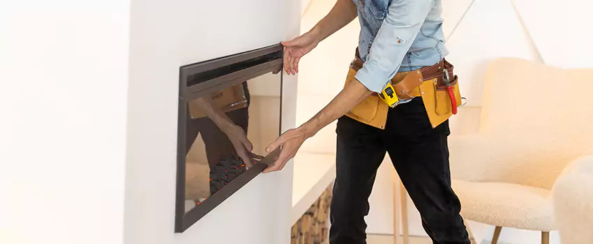 Metal Fireplace Installation in Floral Park, New York