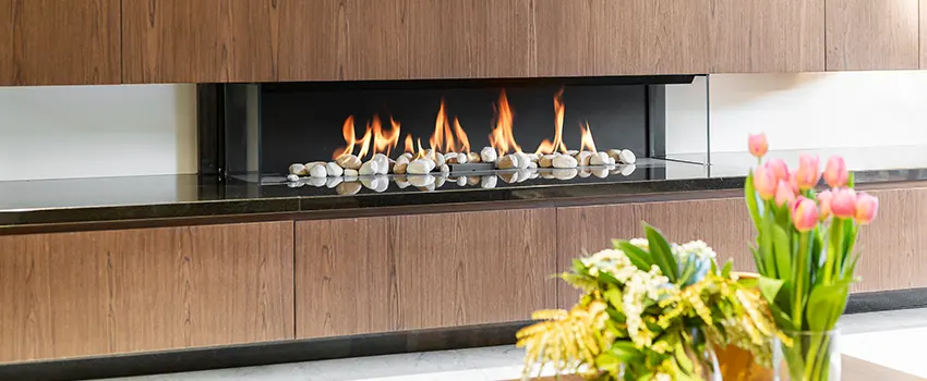 Double-height Fireplace Design Refurbishment in Floral Park, New York
